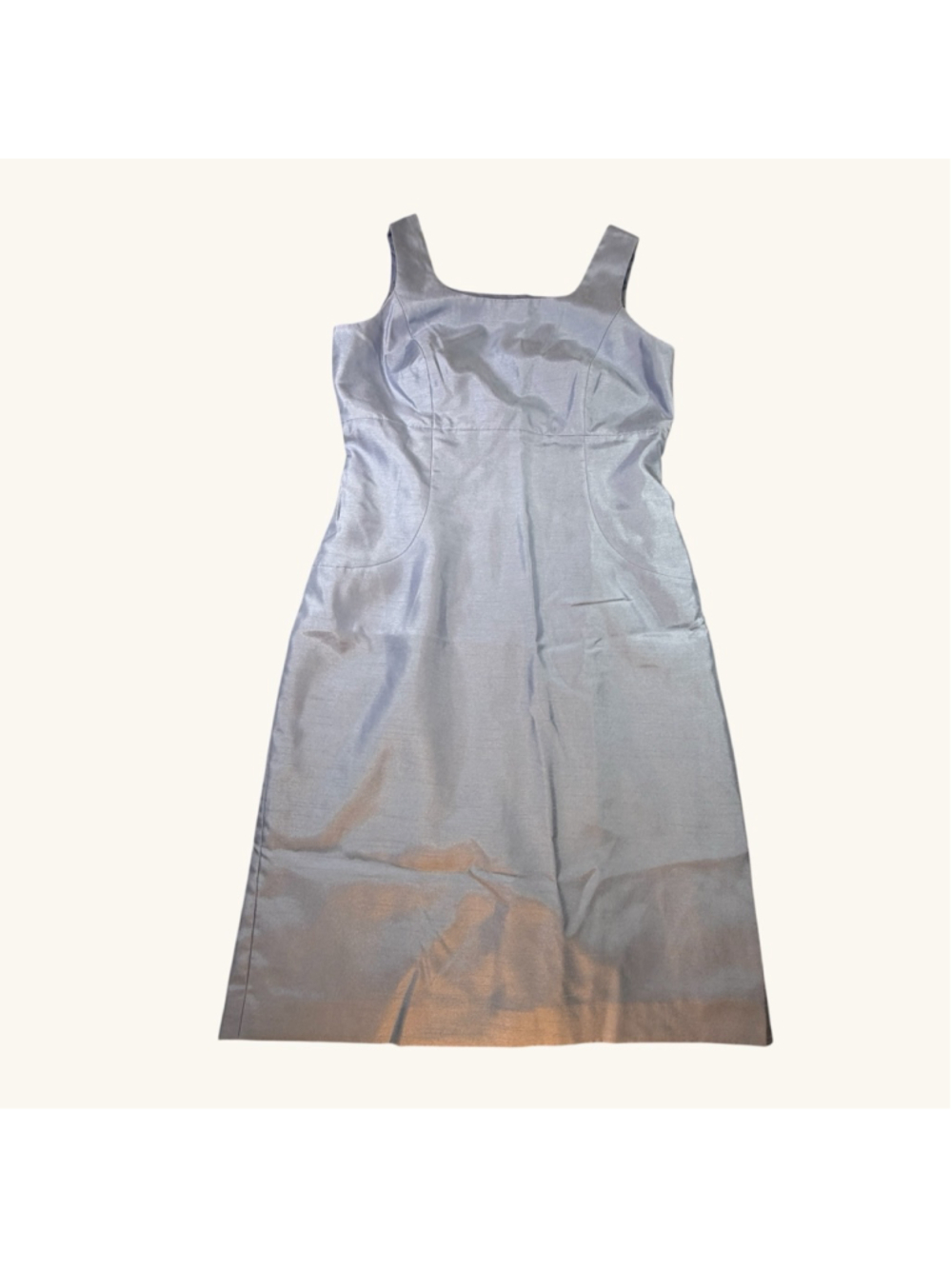 John Meyer Collection 2 Pc Suit Womens 10 Silver Blue Skirt Suit Church Wedding - Picture 3 of 14